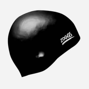 Zoggs sillicone swim cap black
